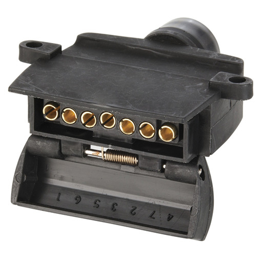 7 Pin Flat Trailer Socket 