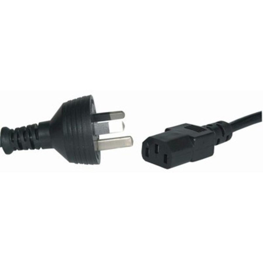 3pin Mains Plug to IEC C13 Female - 5m 