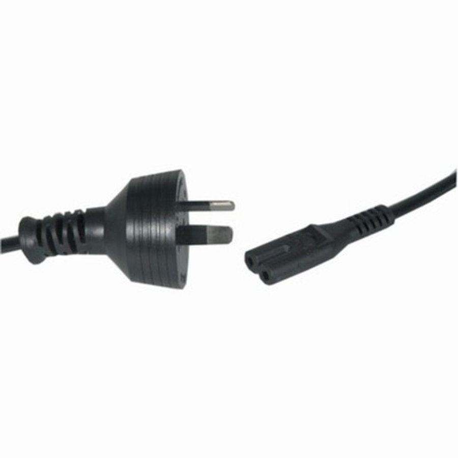 2pin Mains Plug to IEC C7 Female - 5m 