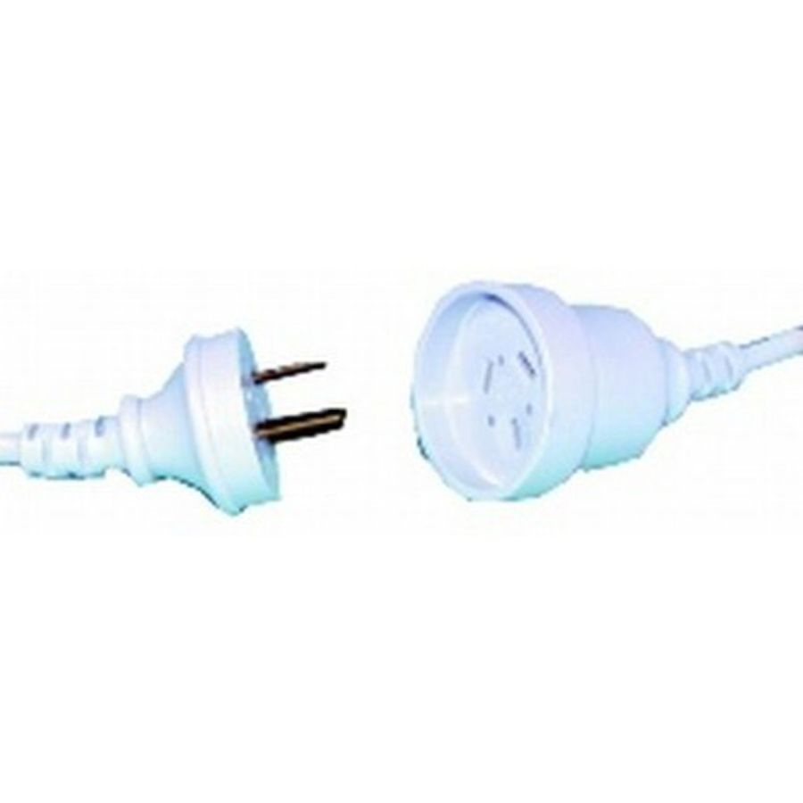 3m White Mains Extension Cable 