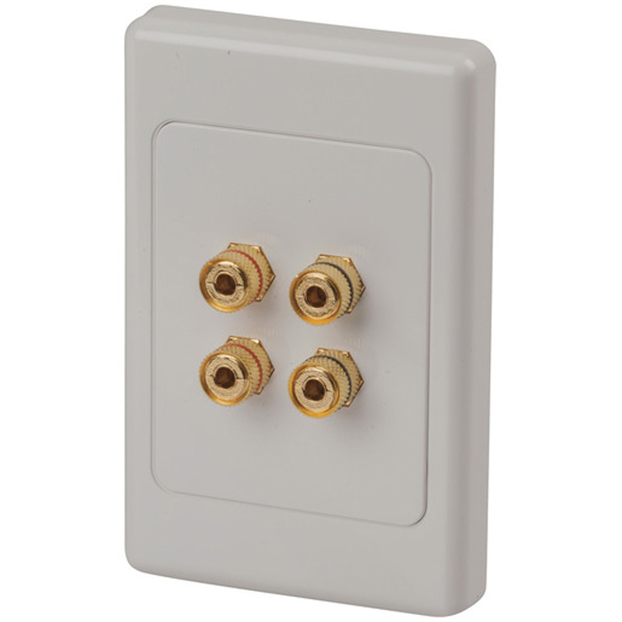 Gold SCREW TERMINALS ON LARGE WALLPLATE 