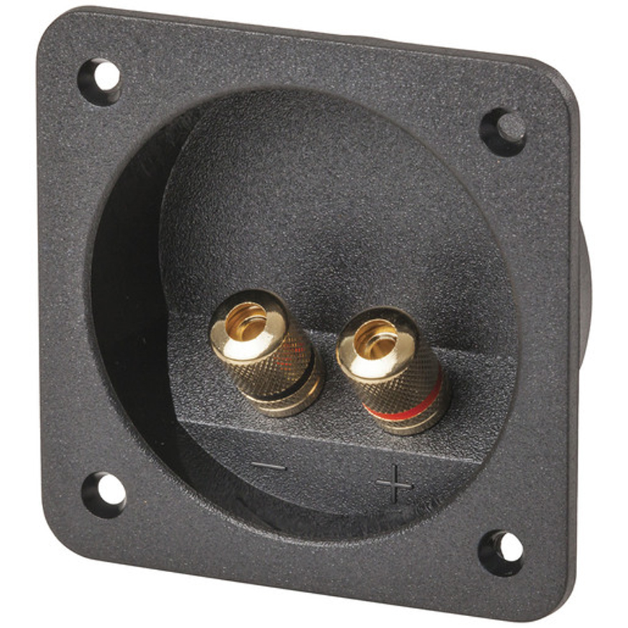 Gold Banana  Screw Terminals on Plate 