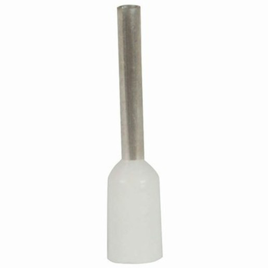 White Ferrule Crimp Terminal Pack of 20 