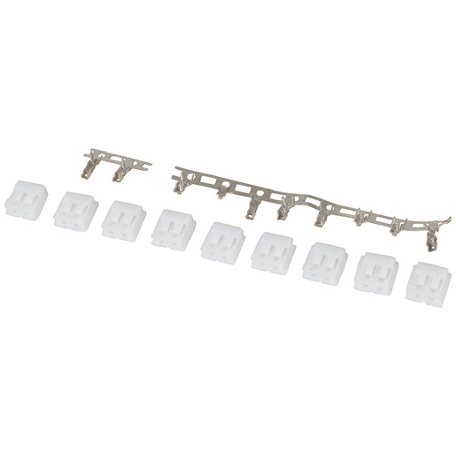 0.1&rdquo; (2.54mm) 2-Pin Crimp Connector - 10-Pack 