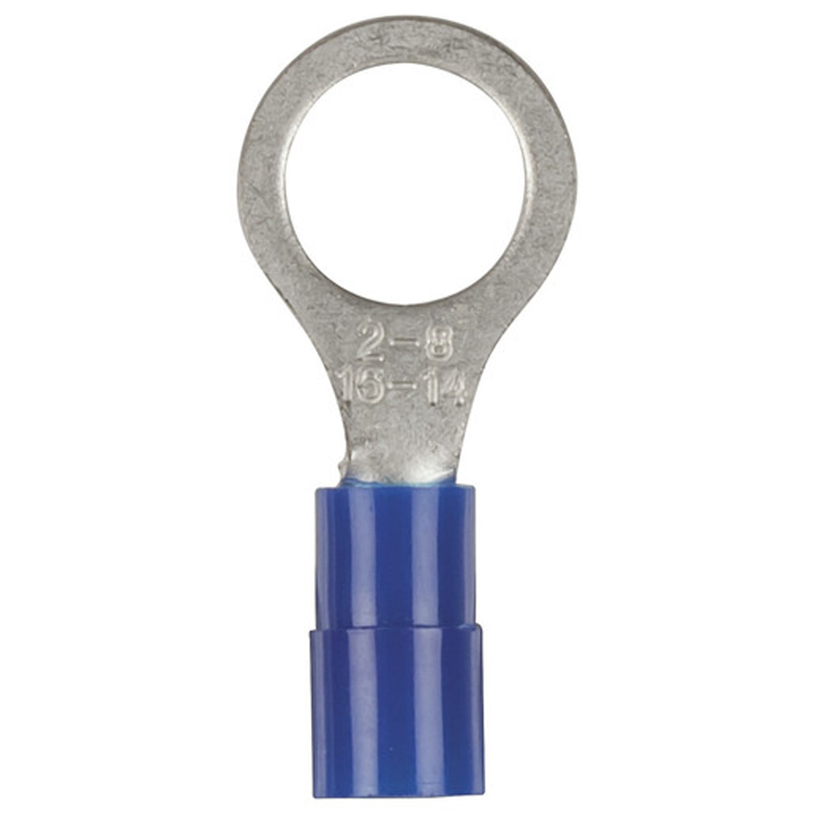 Blue 8mm Eye Terminal - Pack 8 