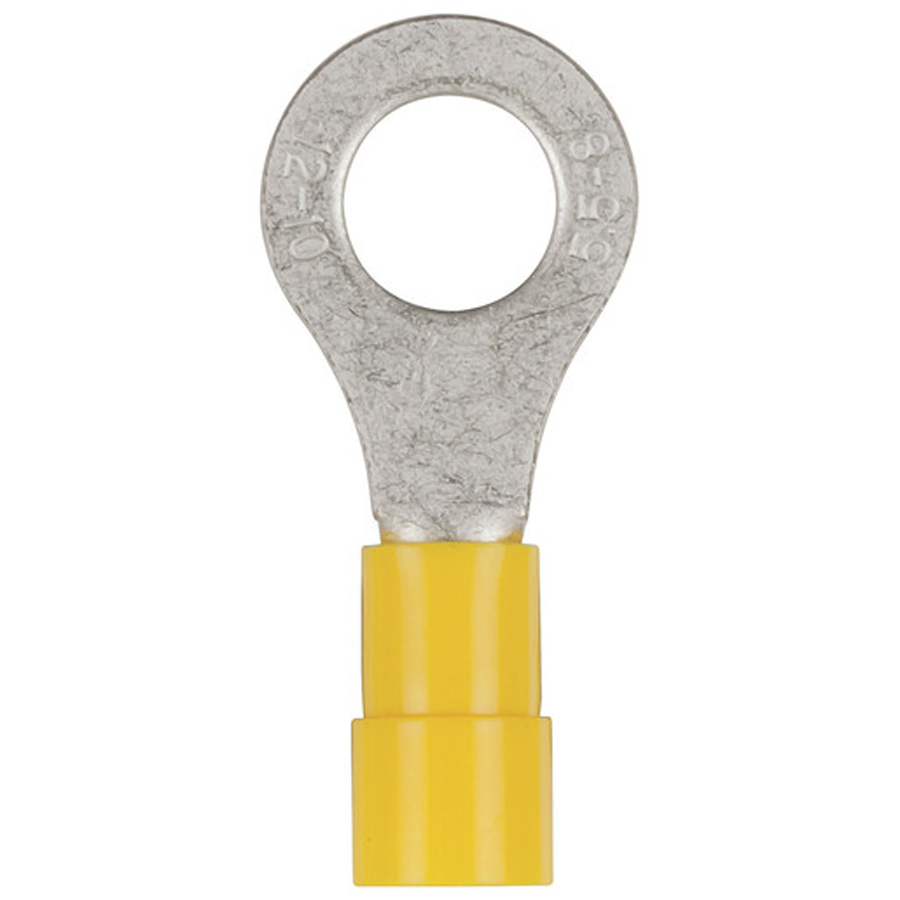 Yellow 8mm Eye Terminal - Pack 8 
