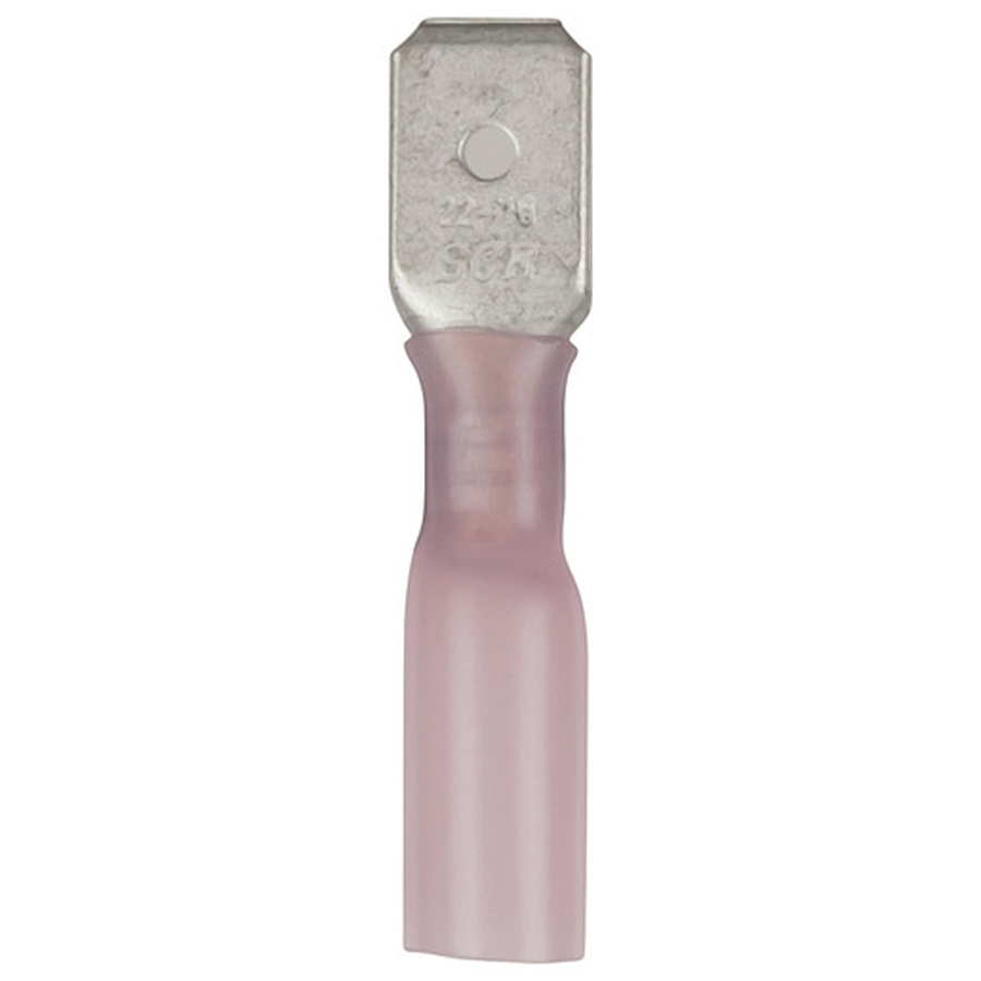 Male Spade - Red - Pkt 8 - Self Sealing Quick Connectors 