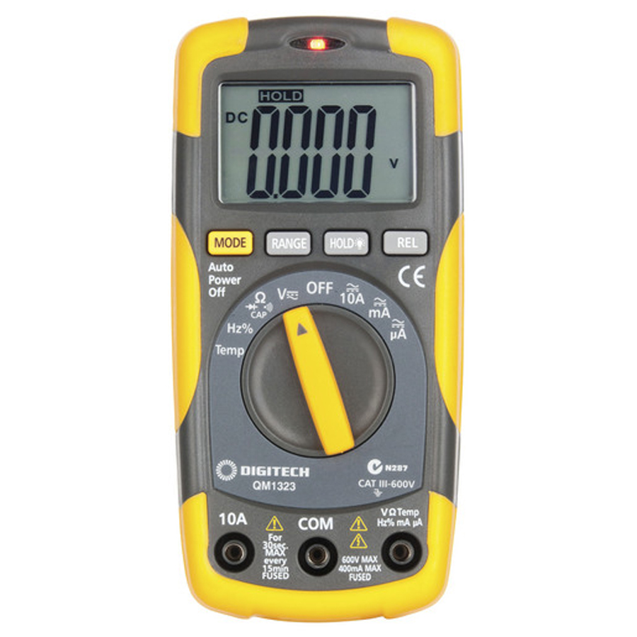 Cat III Multimeter with Temperature 