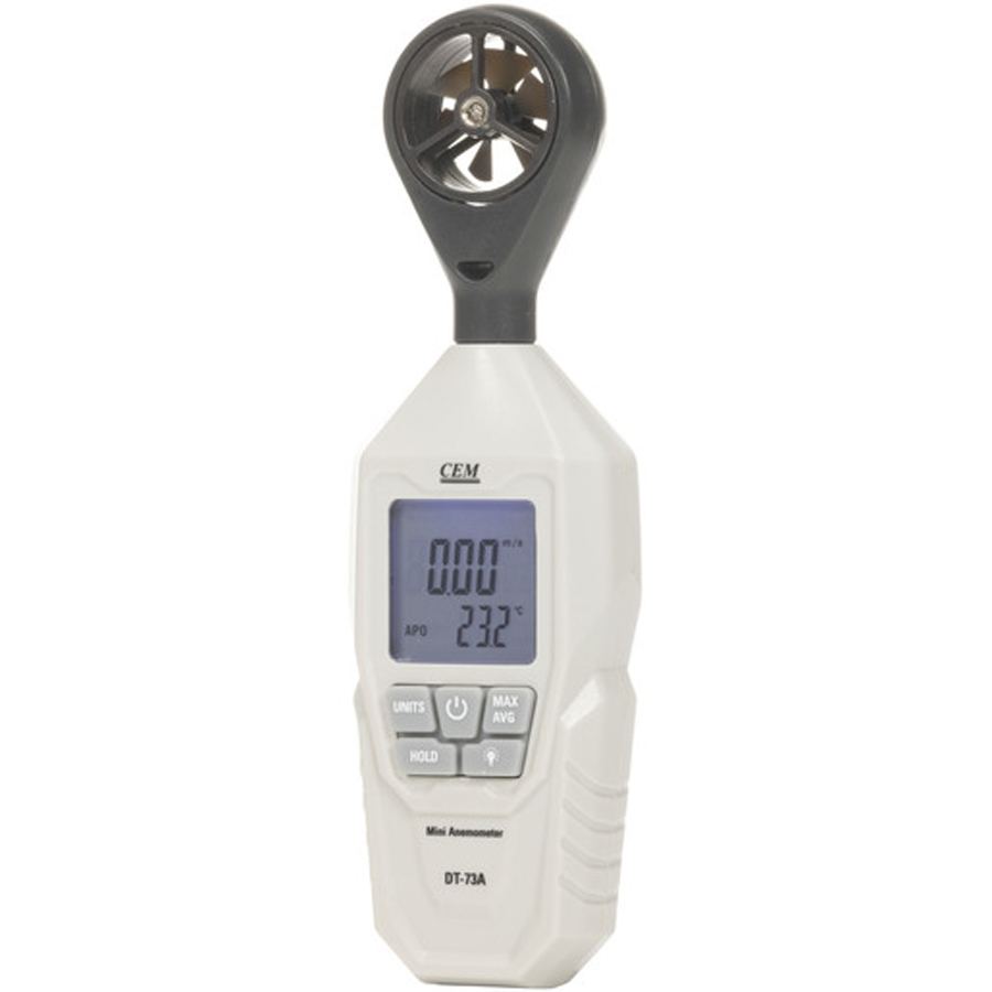 Hand-held Anemometer with Temperature 
