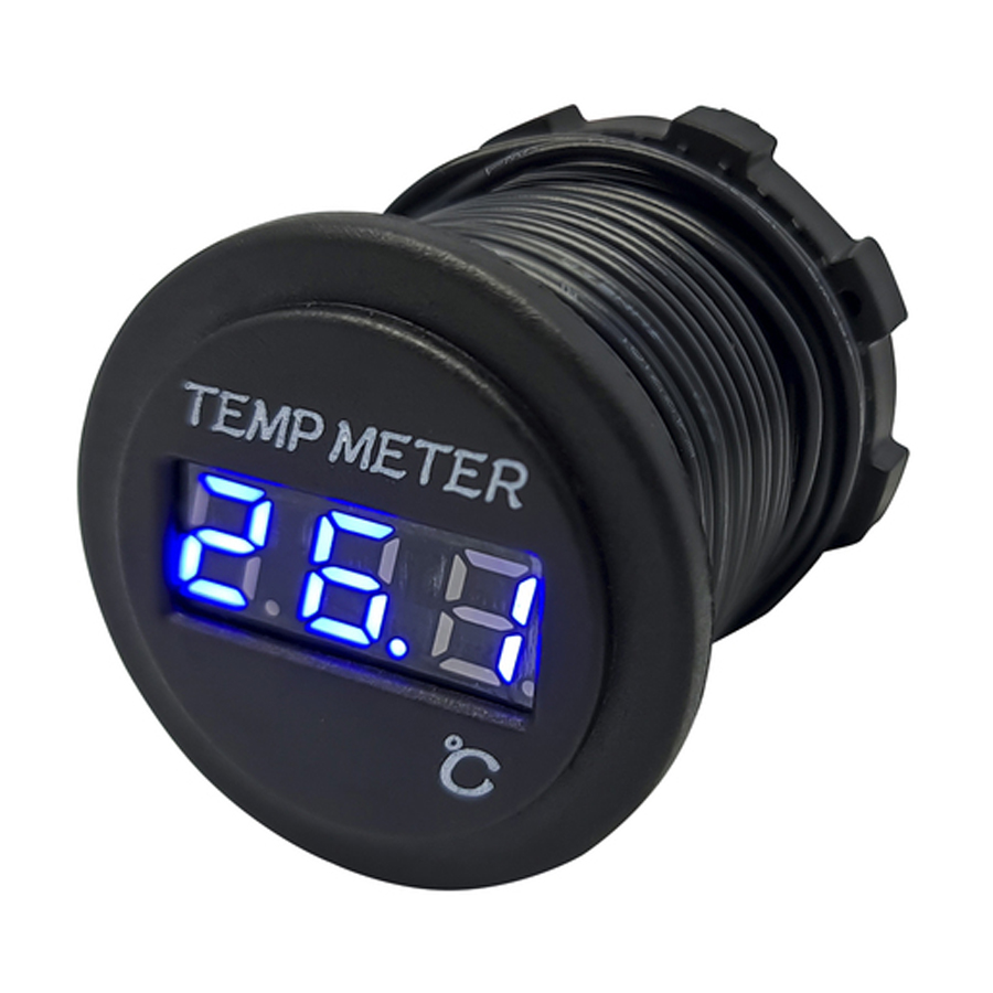 Blue LED Display Thermometer with 3mtr External Sensor 