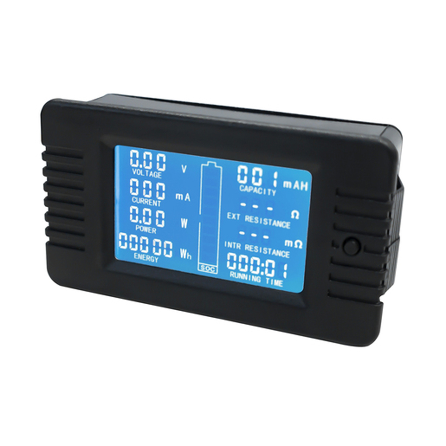 200A 6.5-200V DC Power Battery Meter with External Shunt 