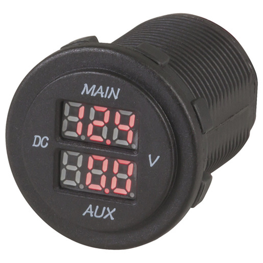 Dual Battery LED Voltmeter 