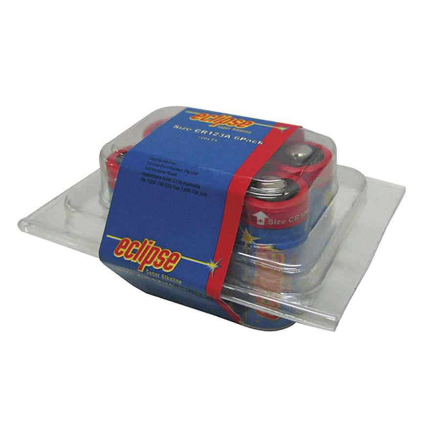 CR123A 3V Lithium Batteries - 6 Pack 