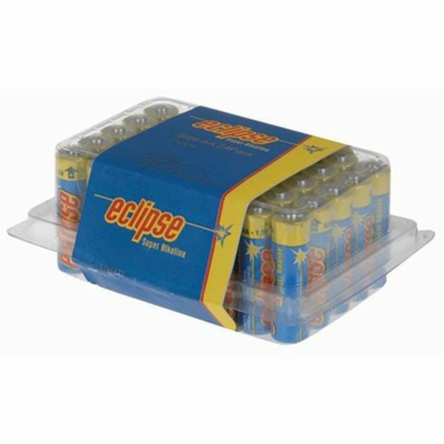Eclipse AA Alkaline Batteries Bulk Pack of 40 
