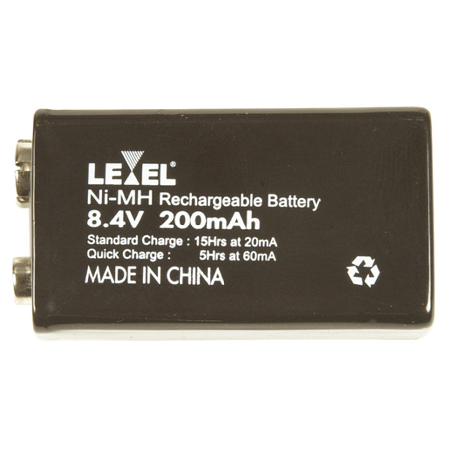 9 Volt 8.4V 200mAH Ni-MH Rechargeable Battery 