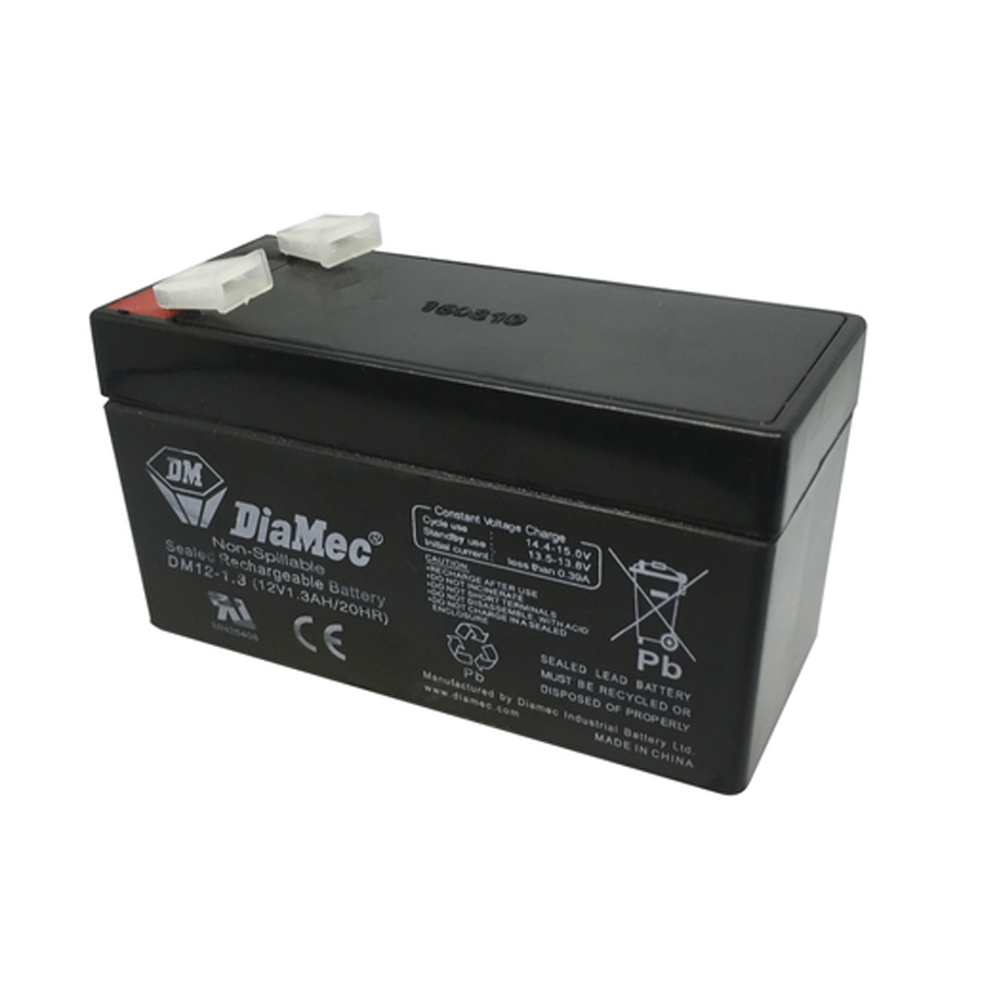 12V 1.3Ah Sealed Lead Acid (SLA) Battery 