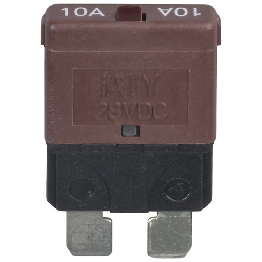 Standard Blade Circuit Breaker 10A - Manual Reset 