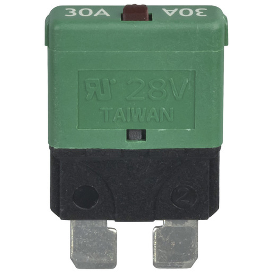 Standard Blade Circuit Breaker 30A - Manual Reset 