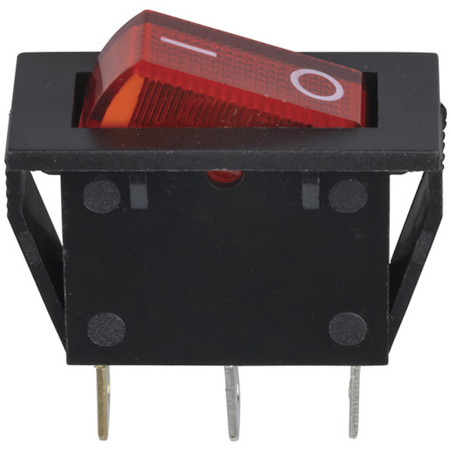 SPST Medium Illuminated Rocker 
