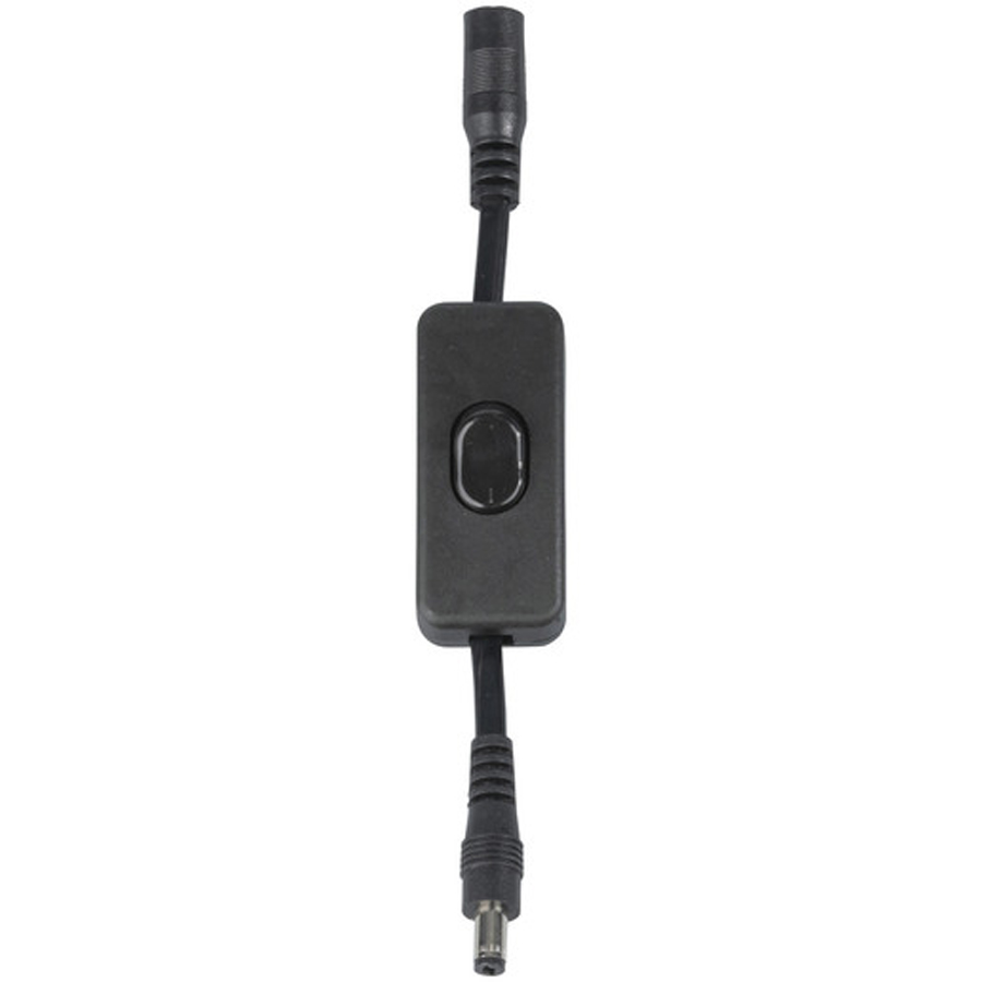 Inline Low Voltage Switch - 2.1mm DC Plug and Socket 