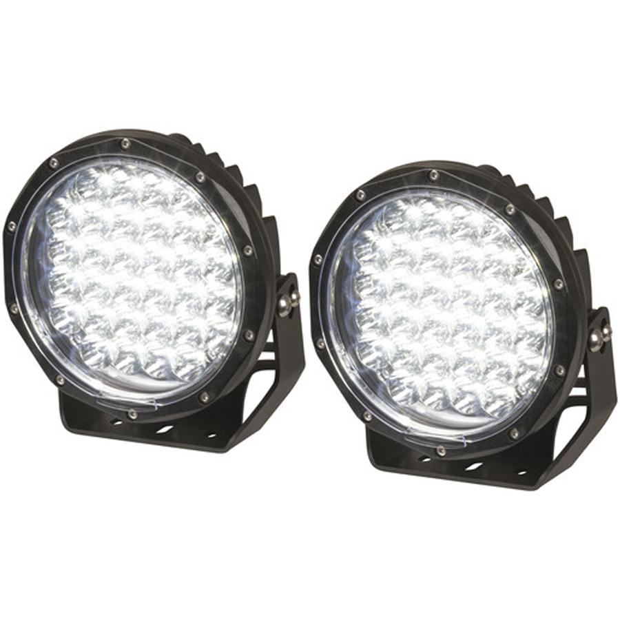 6000 Lumen 7 Inch Solid LED Driving Light, Sold as Pair 