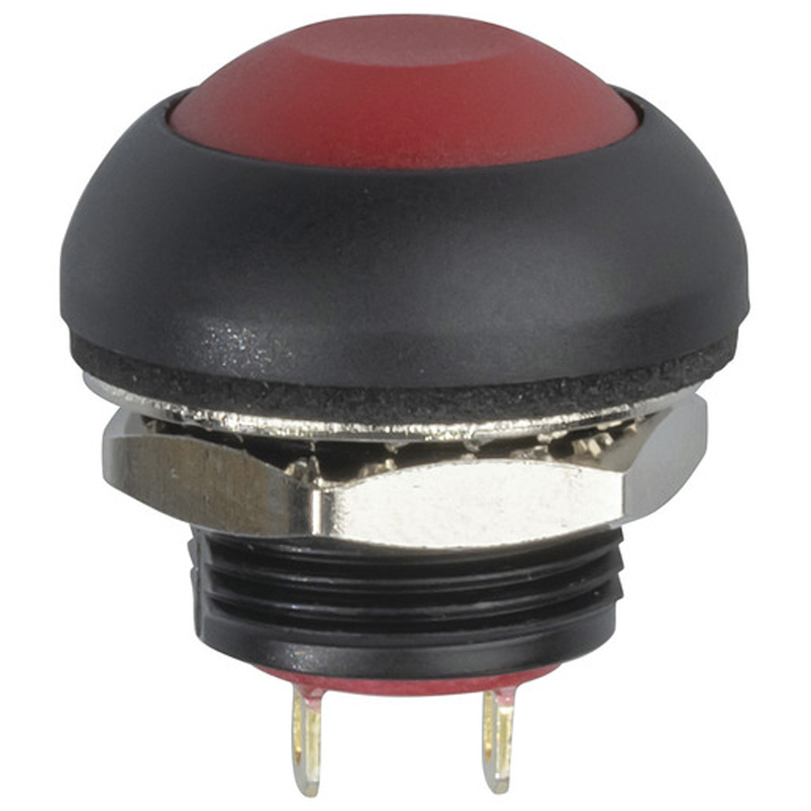 IP67 Rated Dome Pushbutton Switch Red 