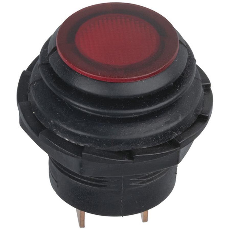 Red Momentary IP65 Pushbutton Switch 