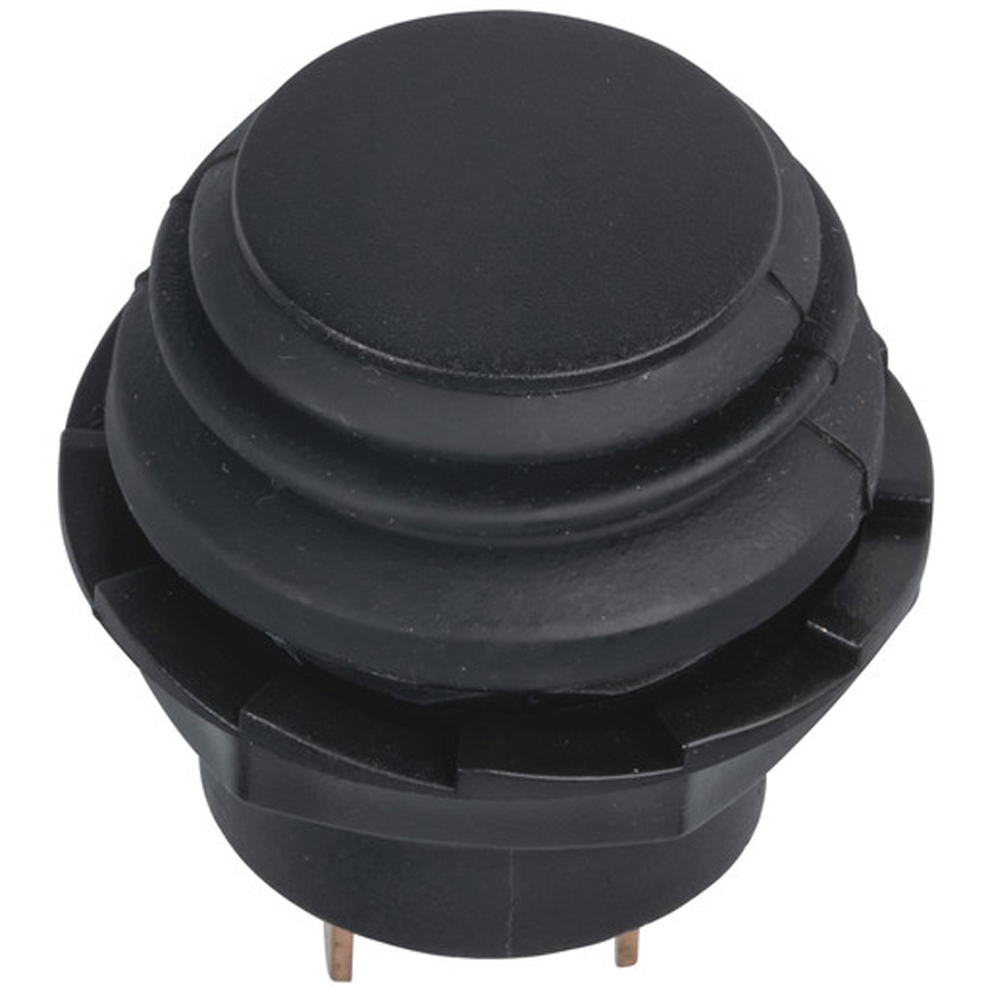 Black Latching IP65 Pushbutton Switch 