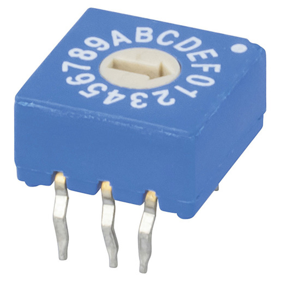 Binary Coded DIL Rotary Switches - BINARY CODED HEX 