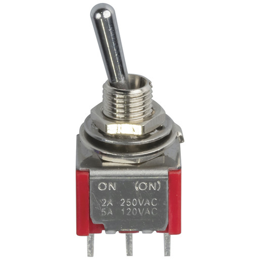 DPDT Miniature Toggle Switch - Solder Tag - (on - none - mom) 