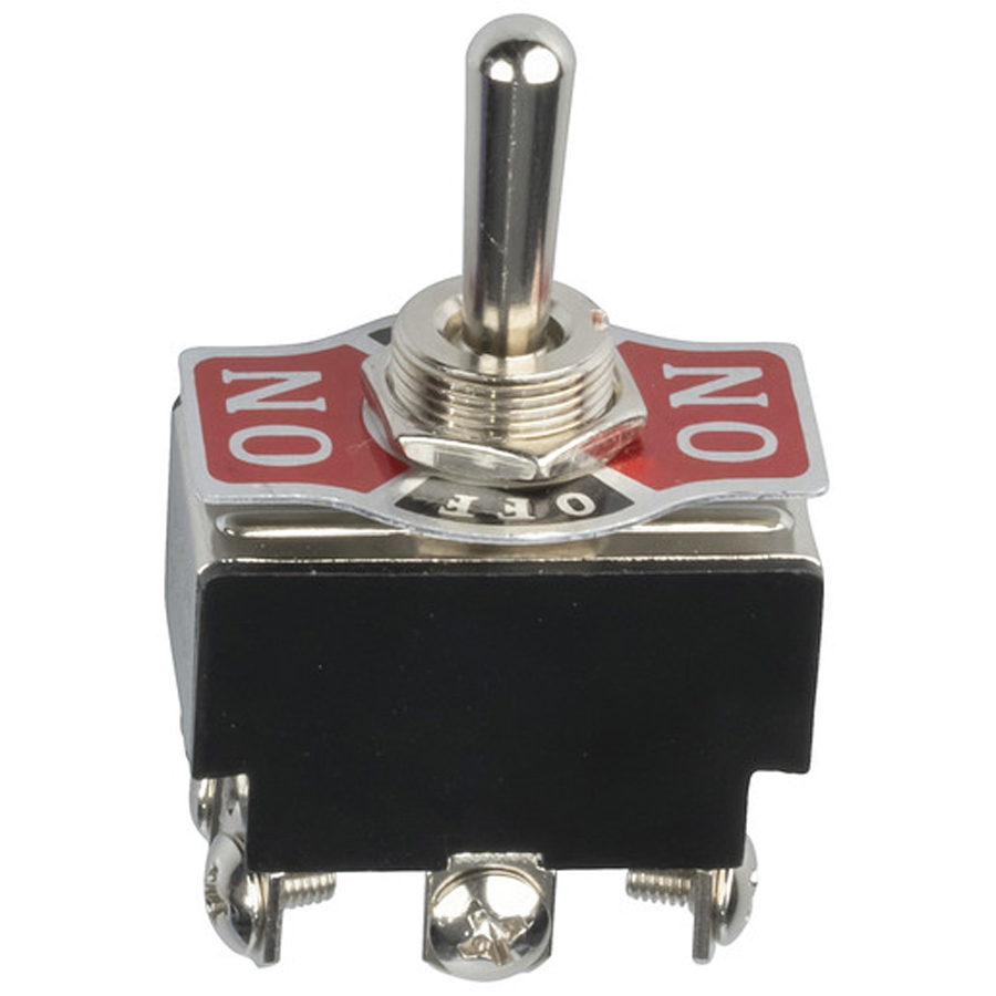 DPDT 6A 240VAC Heavy Duty Centre Off Standard Toggle Switch 