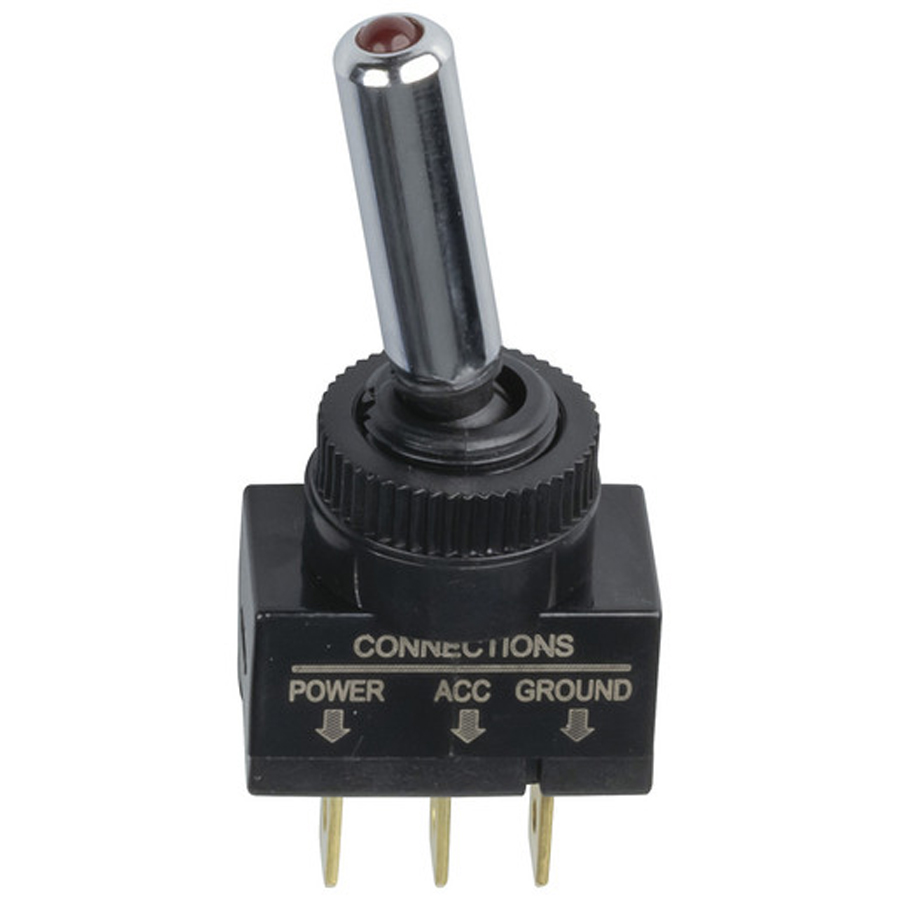 SPST Illuminated Toggle Switch 