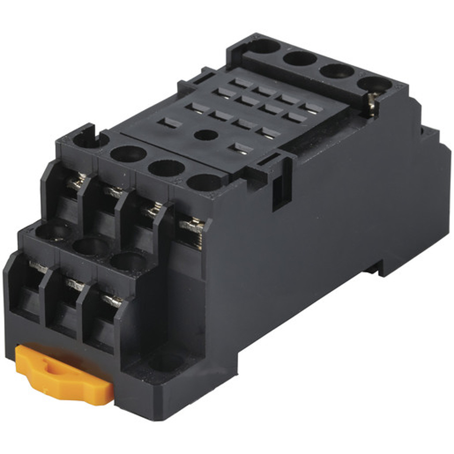 4PDT DIN Rail Mount Relay Cradle 
