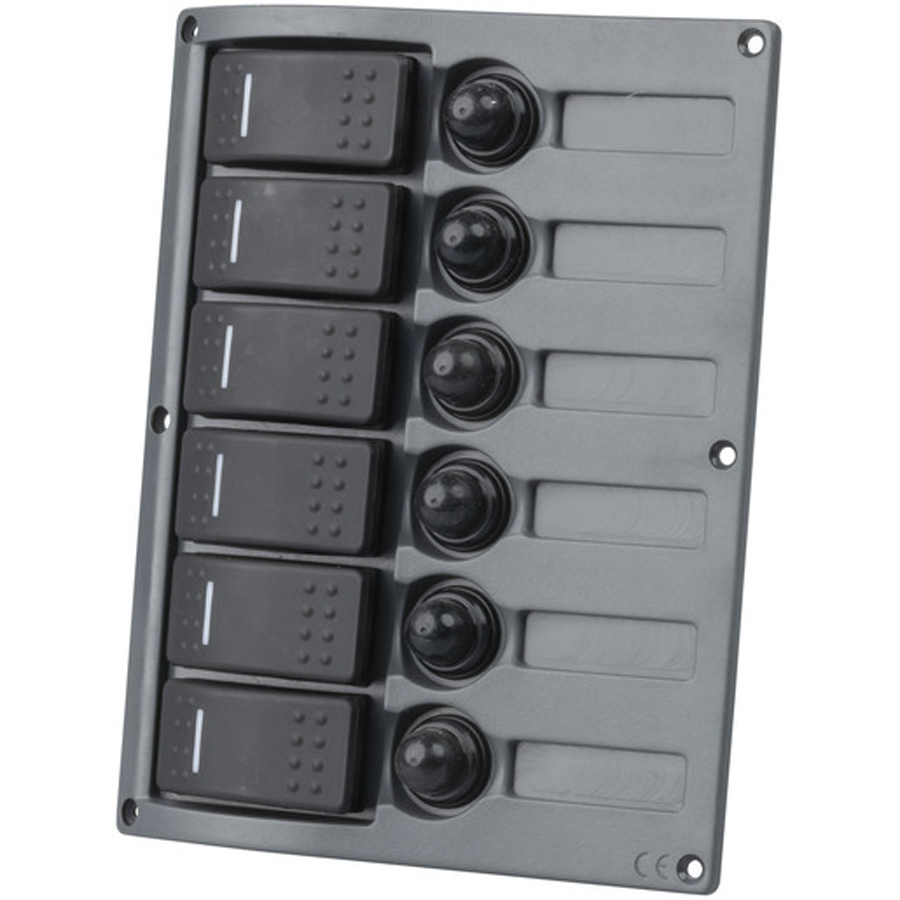 6 Way IP66 Marine Switch Panel 