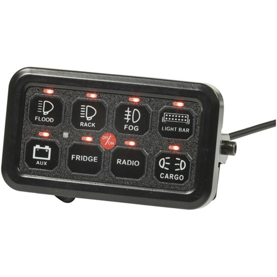 8 Way Switch Panel with Voltage Protection 60A KIT 