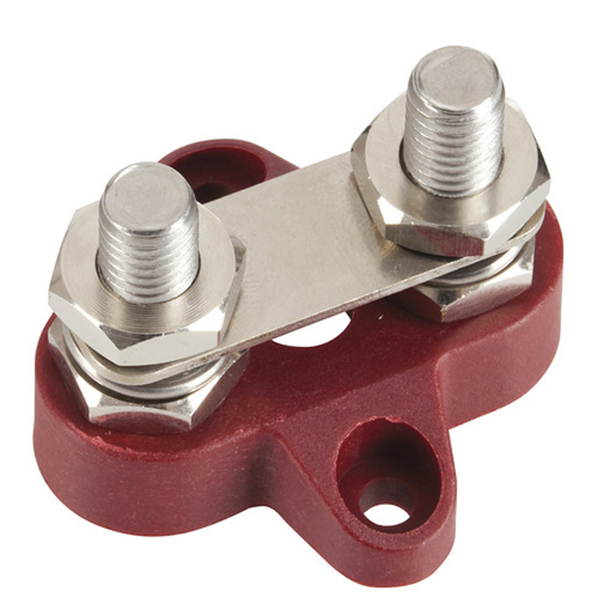 Twin M8 Power Distribution Posts with Bridge Plate 
