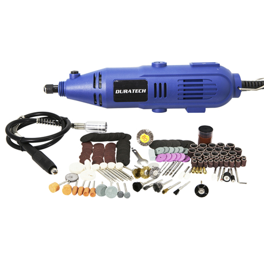 210 Piece Rotary Tool Kit with Flexible Shaft Engrave Drill Sand Polish 