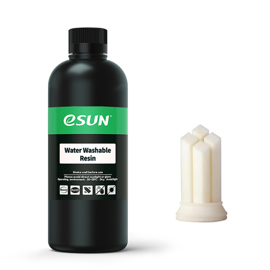 eSUN White Water Washable 500g Resin for Photon Resin 3D Printers 