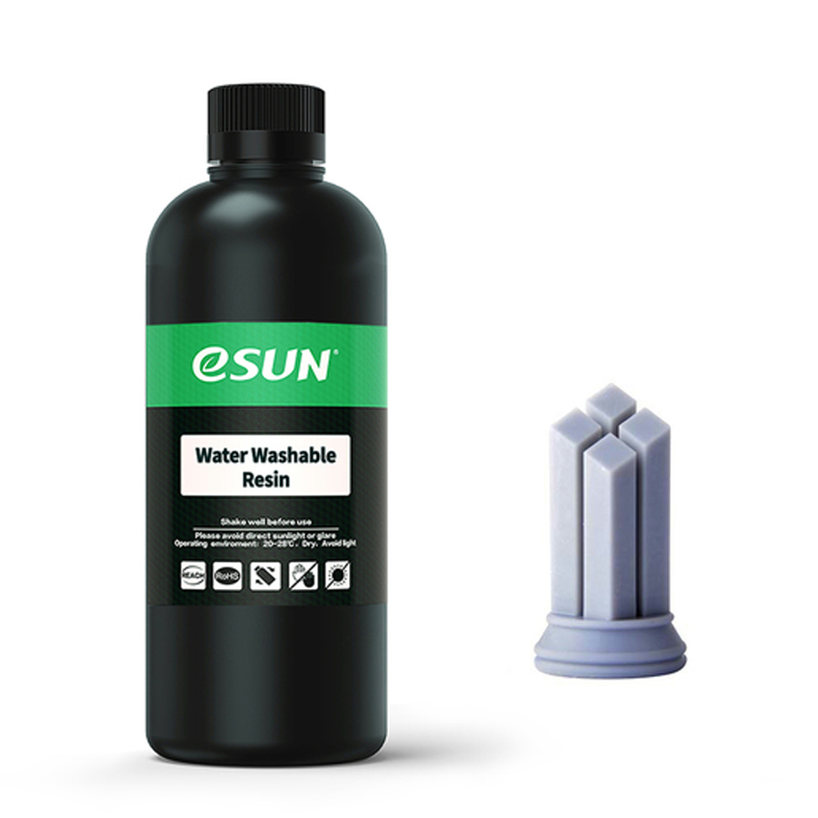 eSUN Grey Water Washable 500g Resin for Photon Resin 3D Printers 