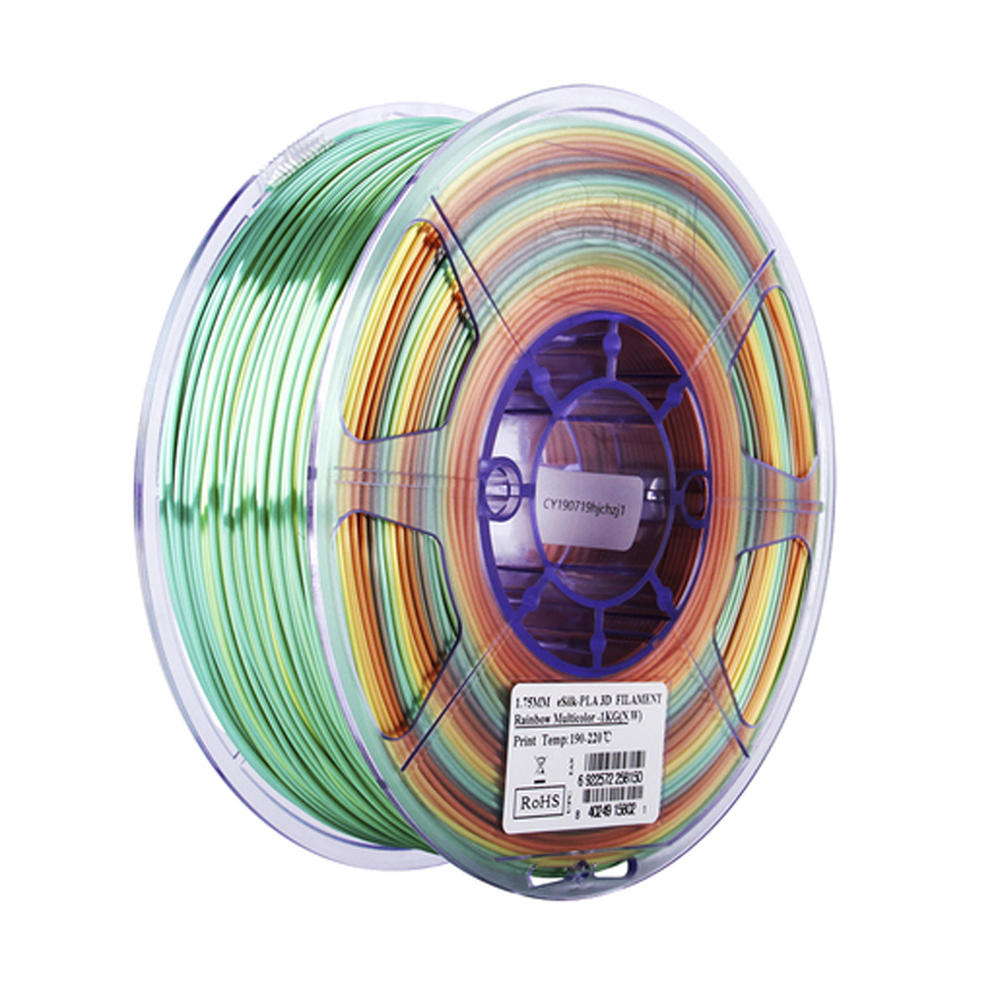 1.75mm Rainbow eSUN eSilk Filament 1kg Roll 