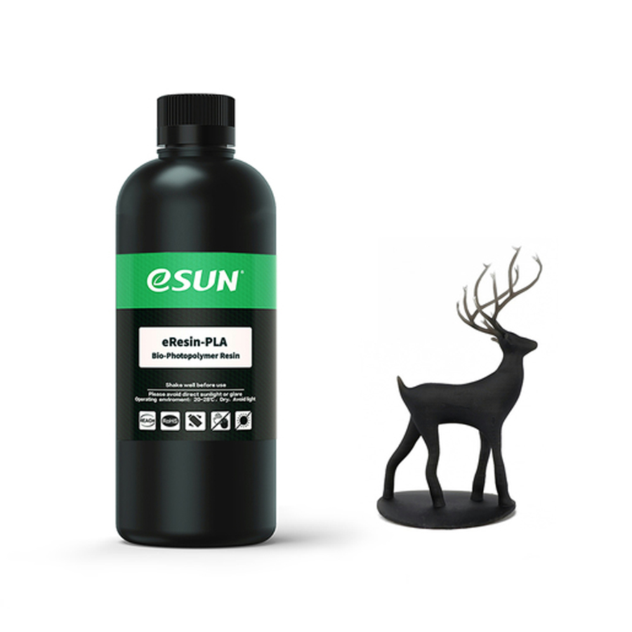 eSUN Black 500g PLA Resin for Resin 3D Printers 