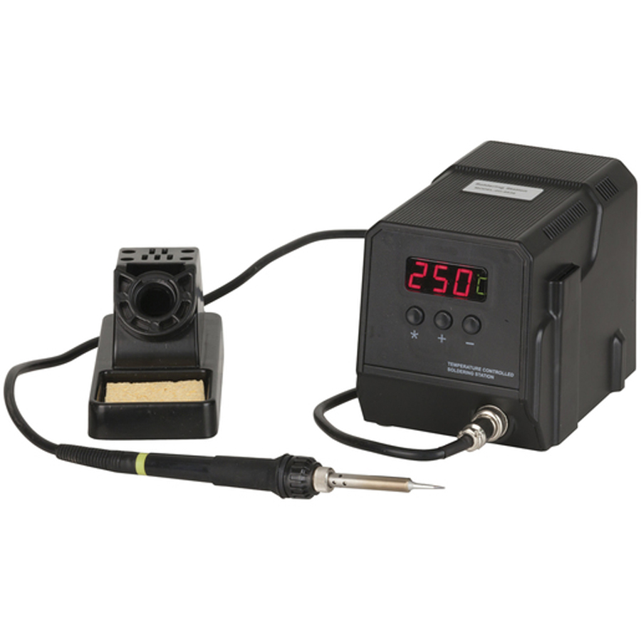 60W ESD Safe Soldering Station with LED Temperature Display 