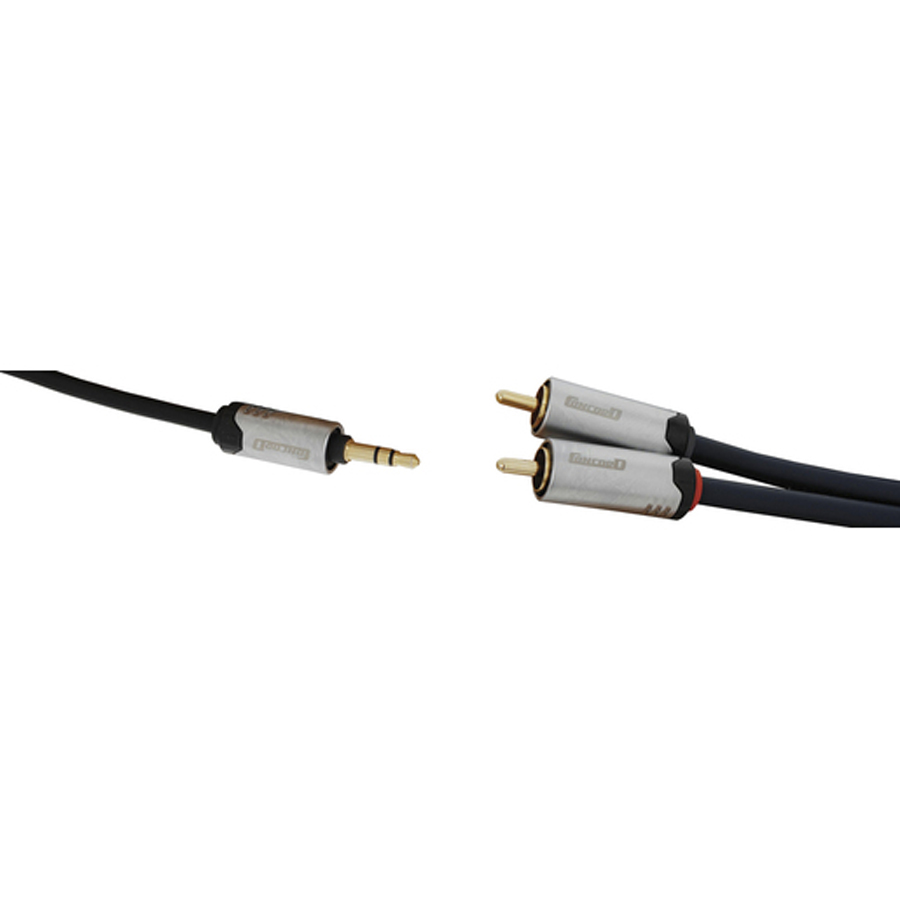 3.5mm Stereo Plug to 2 x RCA Plugs HQ - 3m 