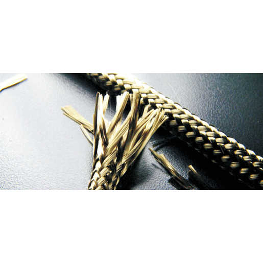 High Temperature Basalt Fibre Sleeving 6mm x 1m 