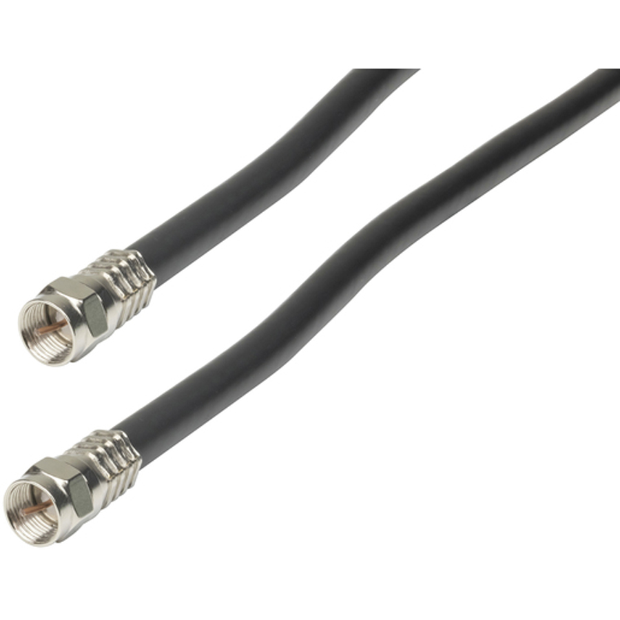 1.5m High Quality RG6 Quad Shield Cable with Crimped Connectors 