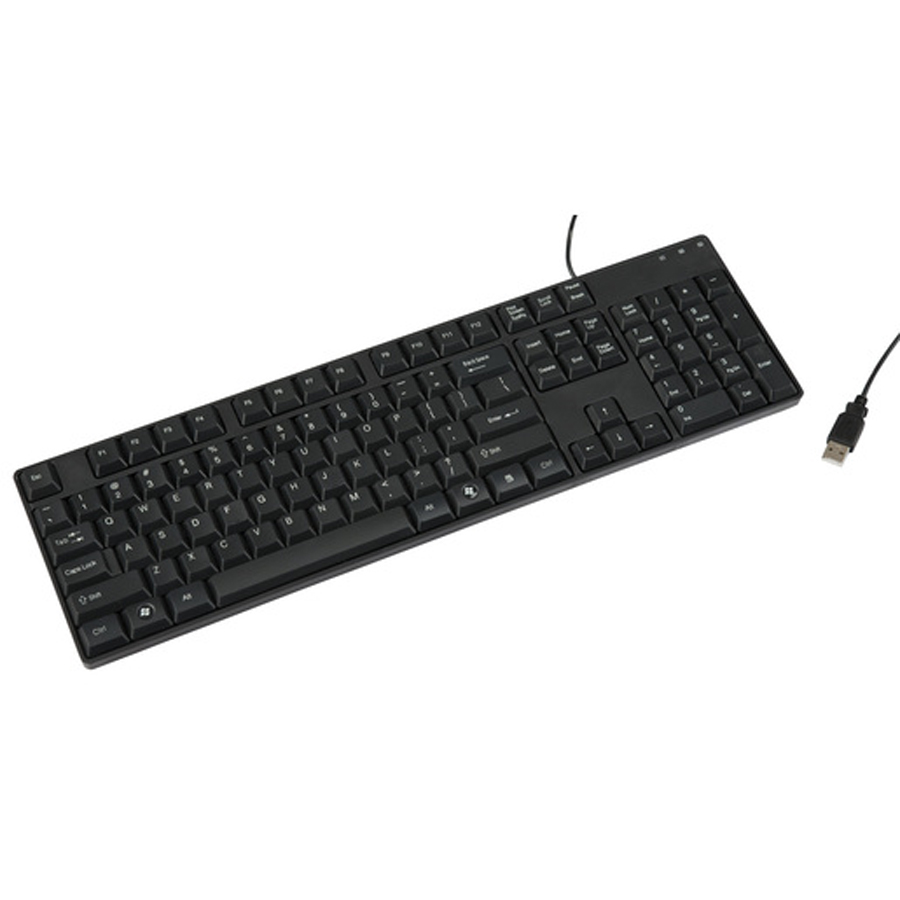 Black QWERTY USB Keyboard 
