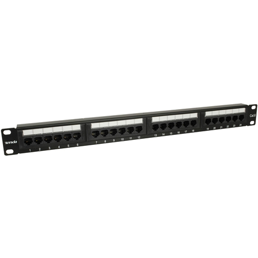 Rack Mount 24 Port Patch Panel Cat.6 