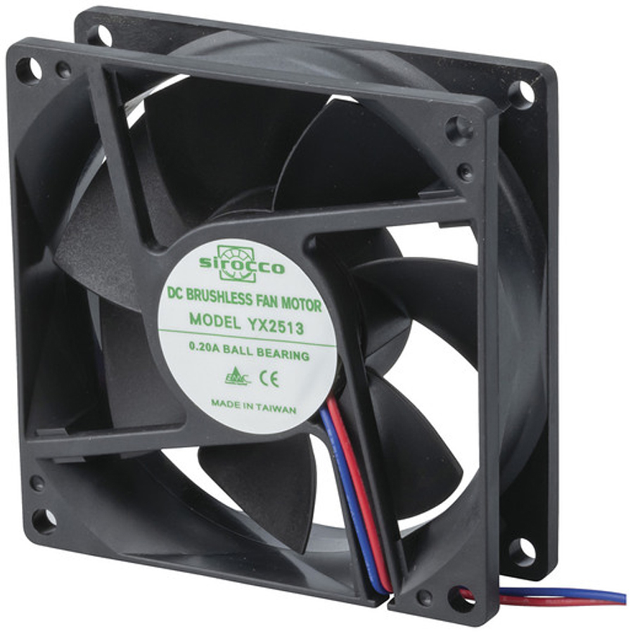 80mm 12VDC Ball Bearing Fan 