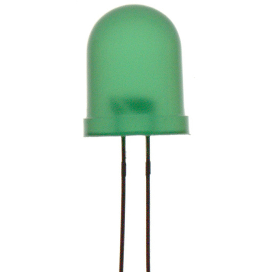 Green 3mm LED 40mcd Round Diffused 