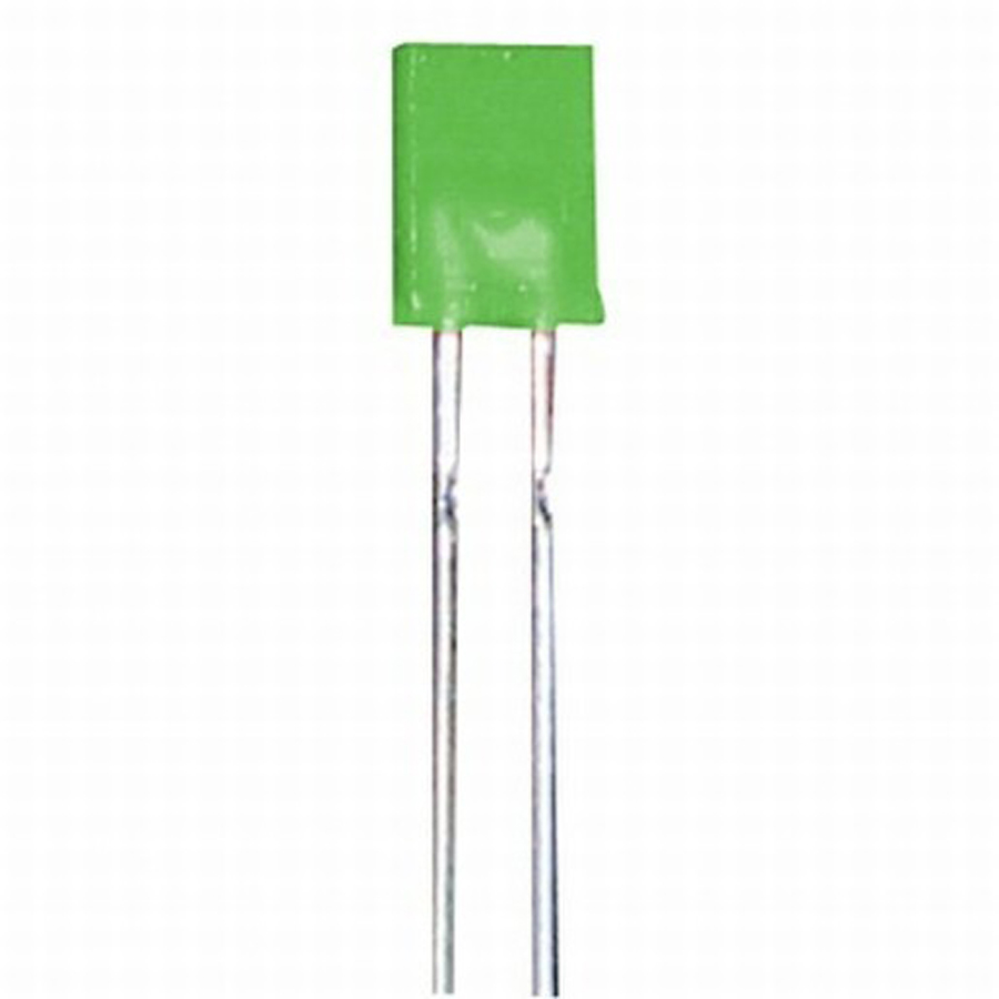 Green 5x2mm LED 15mcd Rectangular Diffused 